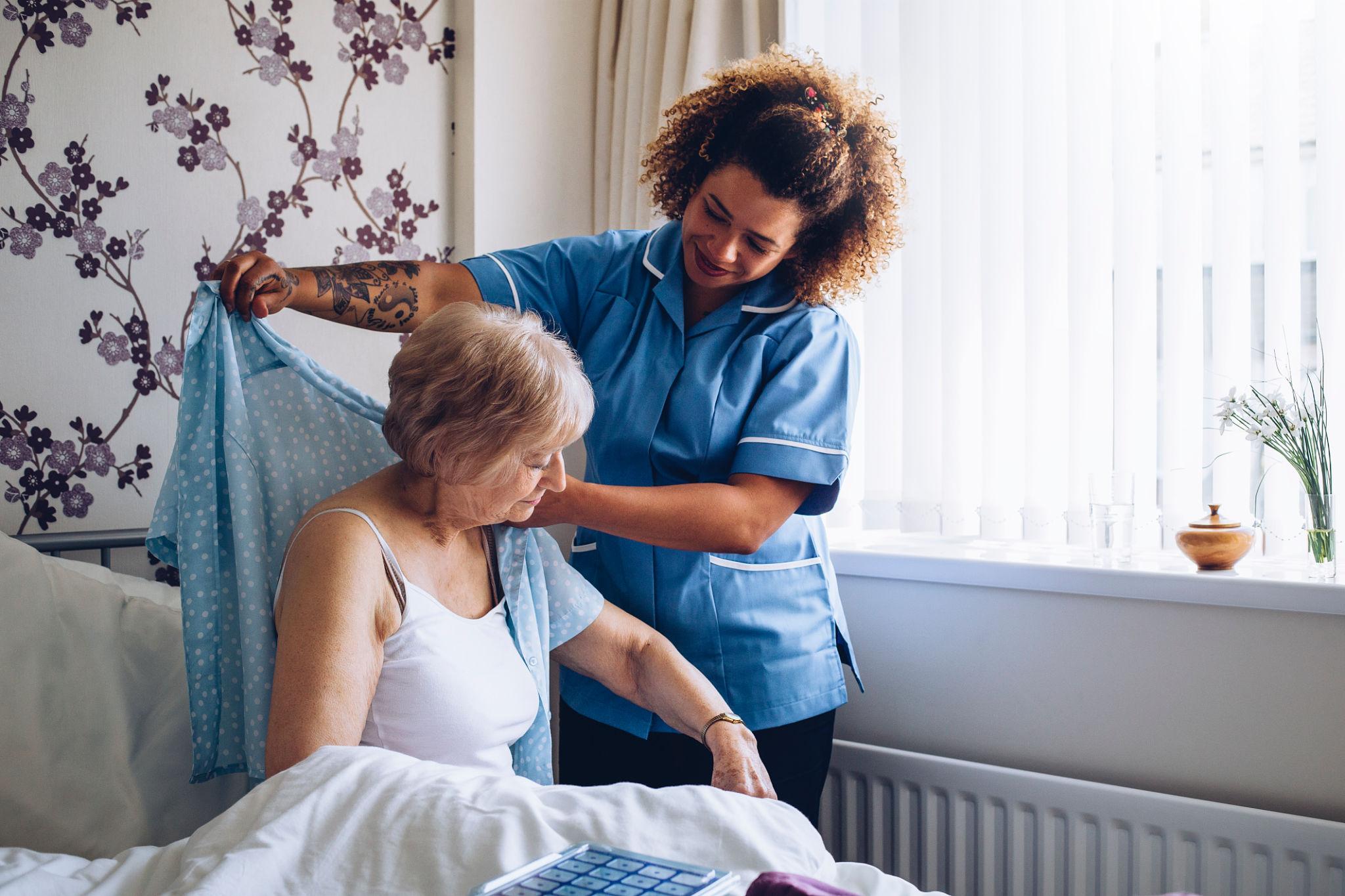 Daily living assistance at Hofstein Nursing Home